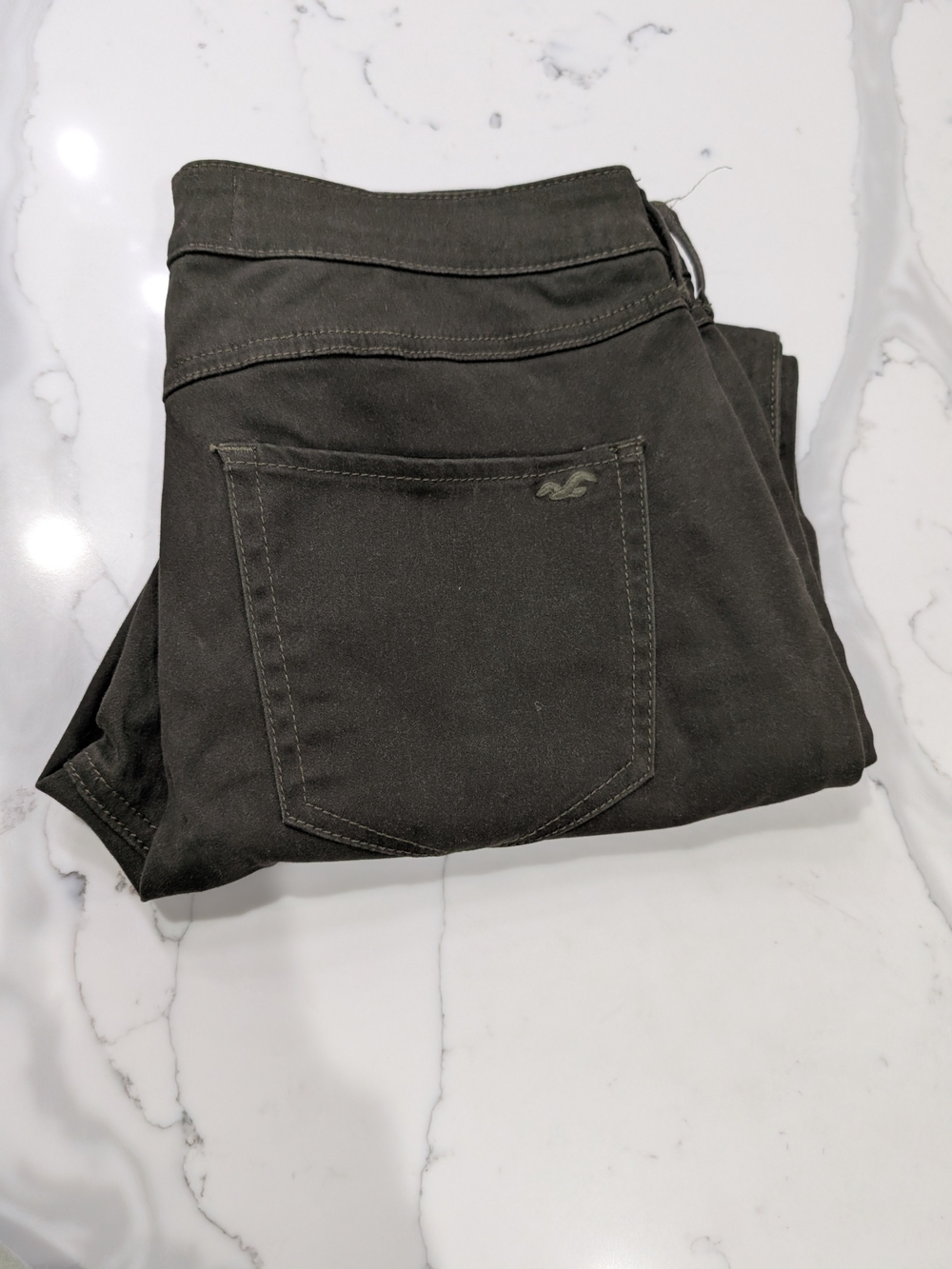 Hollister Women's Dark Olive Green Skinny Jeggings Size 15 Size 32 New